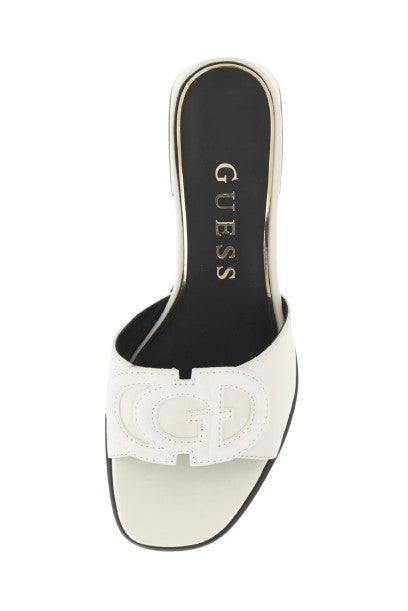 Sandalo donna Guess Cerinna in pelle white DS26GU50 FLJCNNLEP03