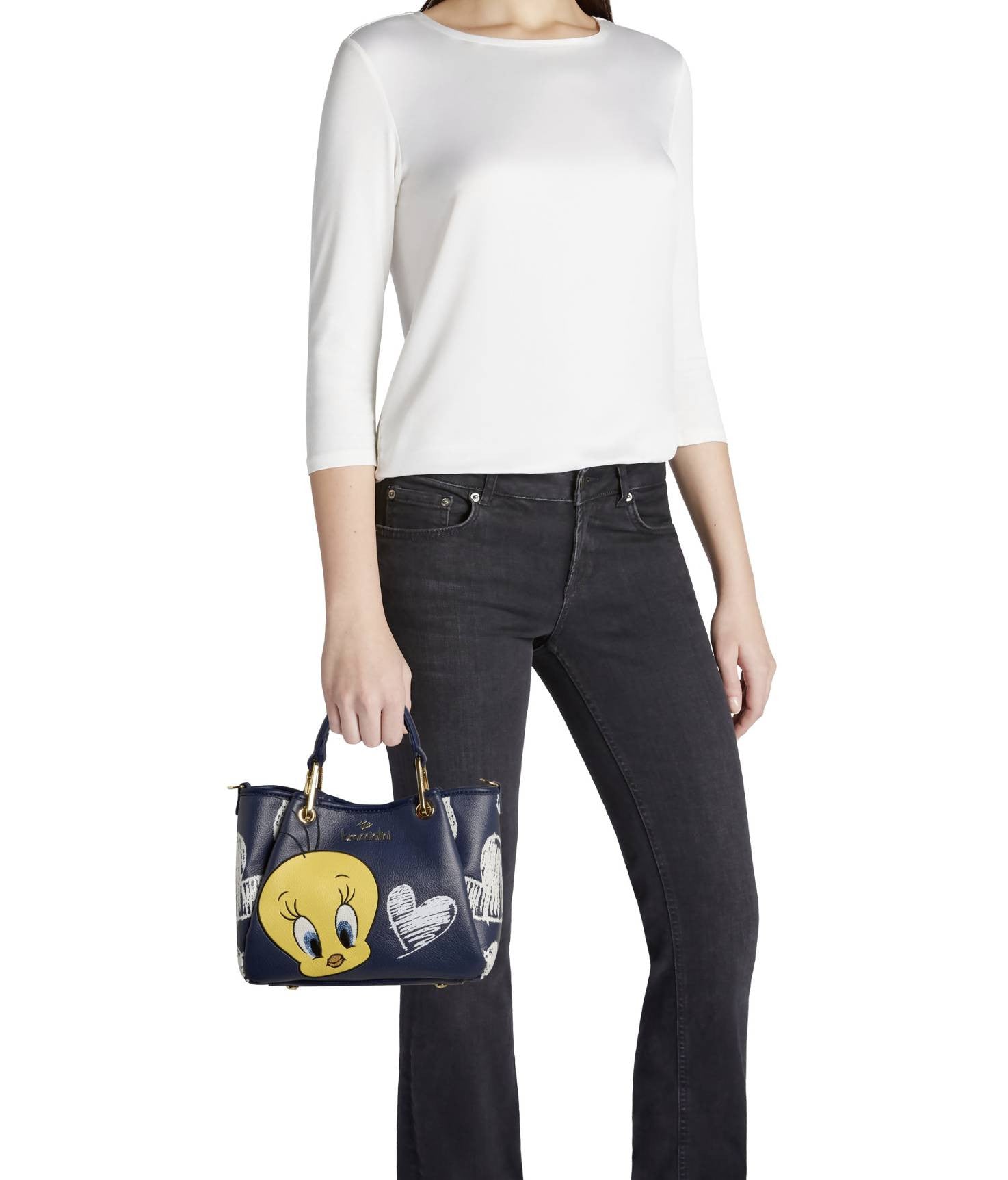 Borsa a mano/tracolla Braccialini Amy Looney tunes blu BS26BR27 LT265