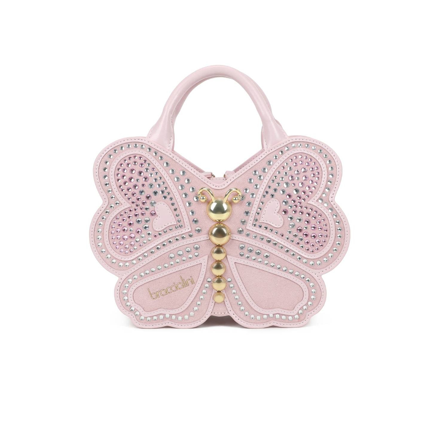 Borsa donna Braccialini a mano/tracolla Temini pelle rosa BS26BR30 B19040