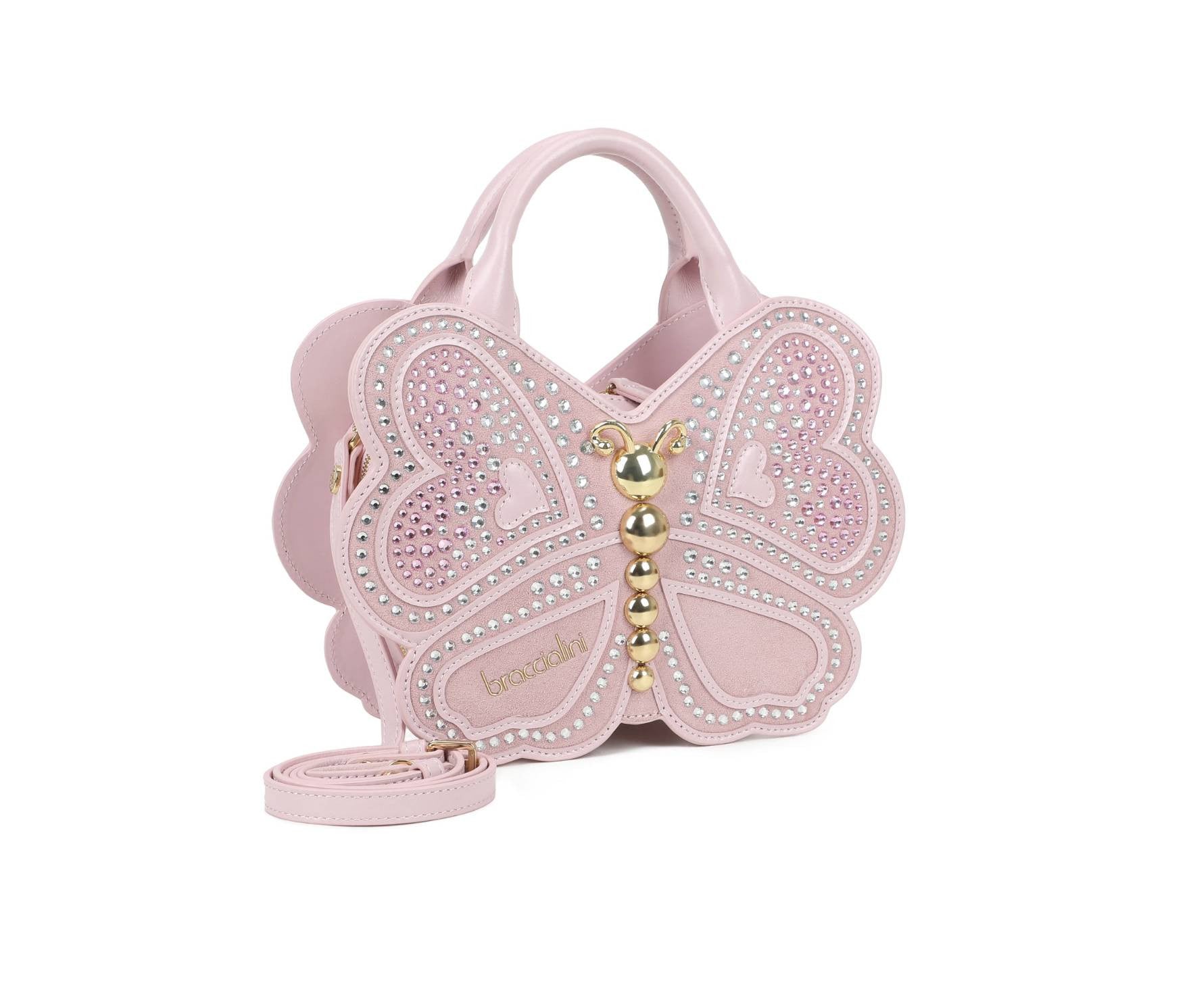 Borsa donna Braccialini a mano/tracolla Temini pelle rosa BS26BR30 B19040