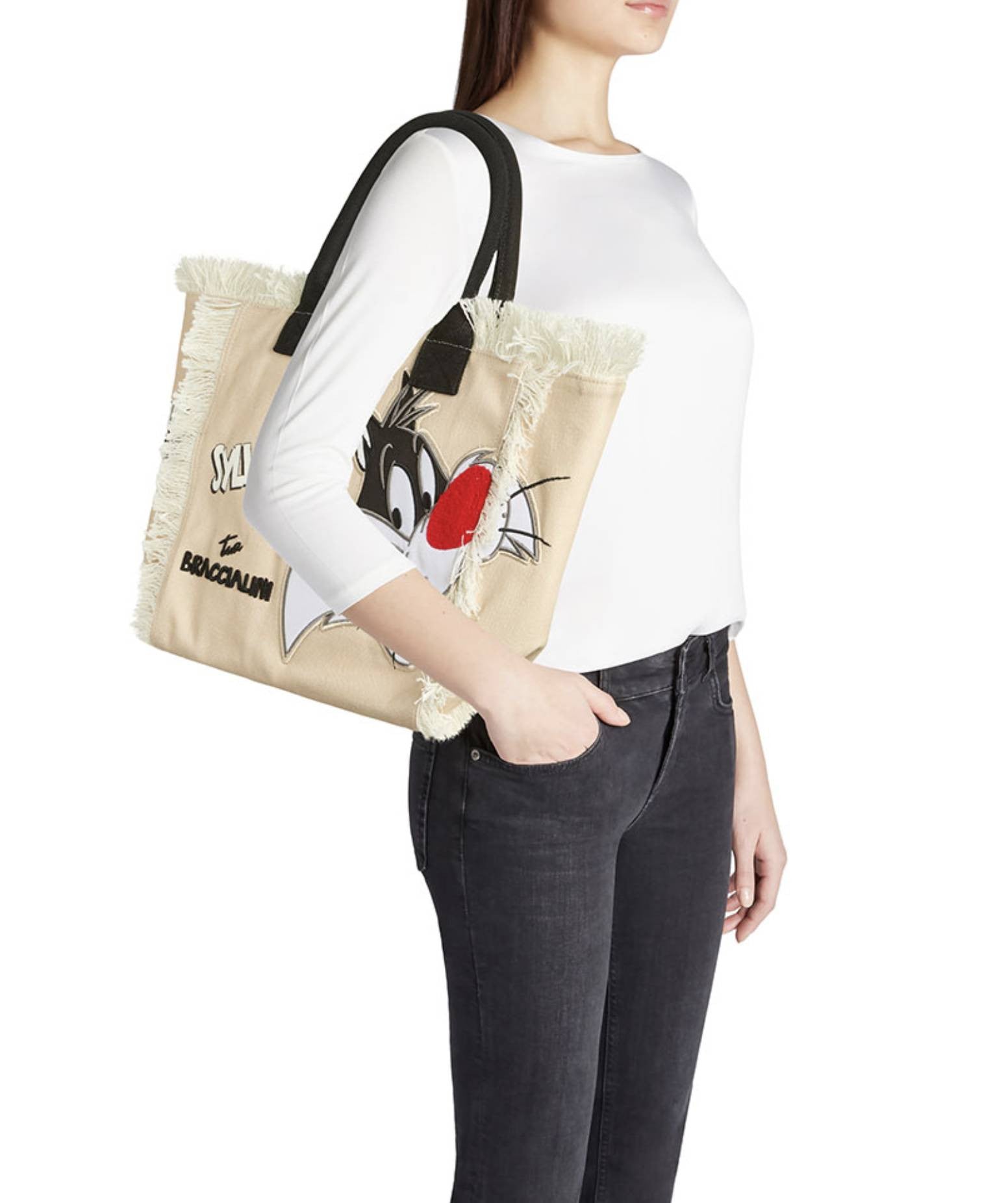 Borsa a mano/spalla Braccialini Summer special Looney tunes BS26BR31 LT274