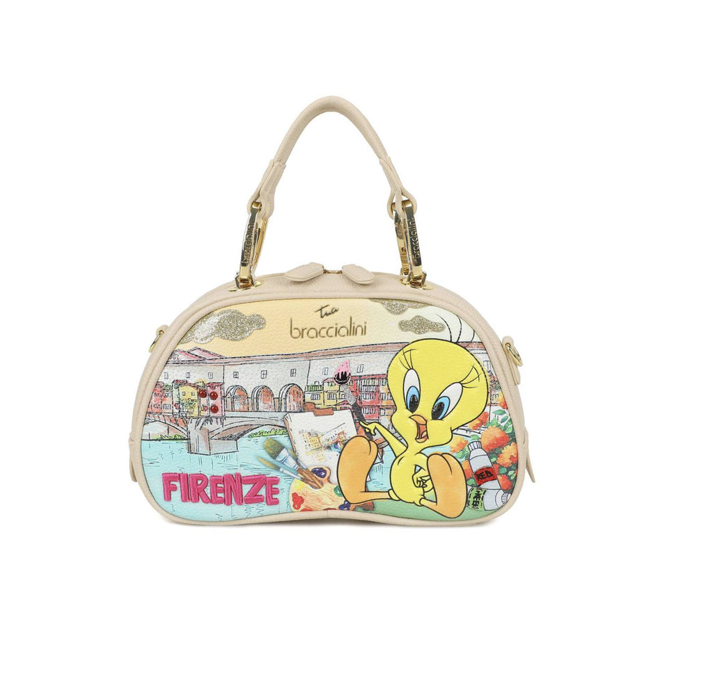 Borsa a mano/tracolla Braccialini Cartoline Looney tunes BS26BR33 LT253