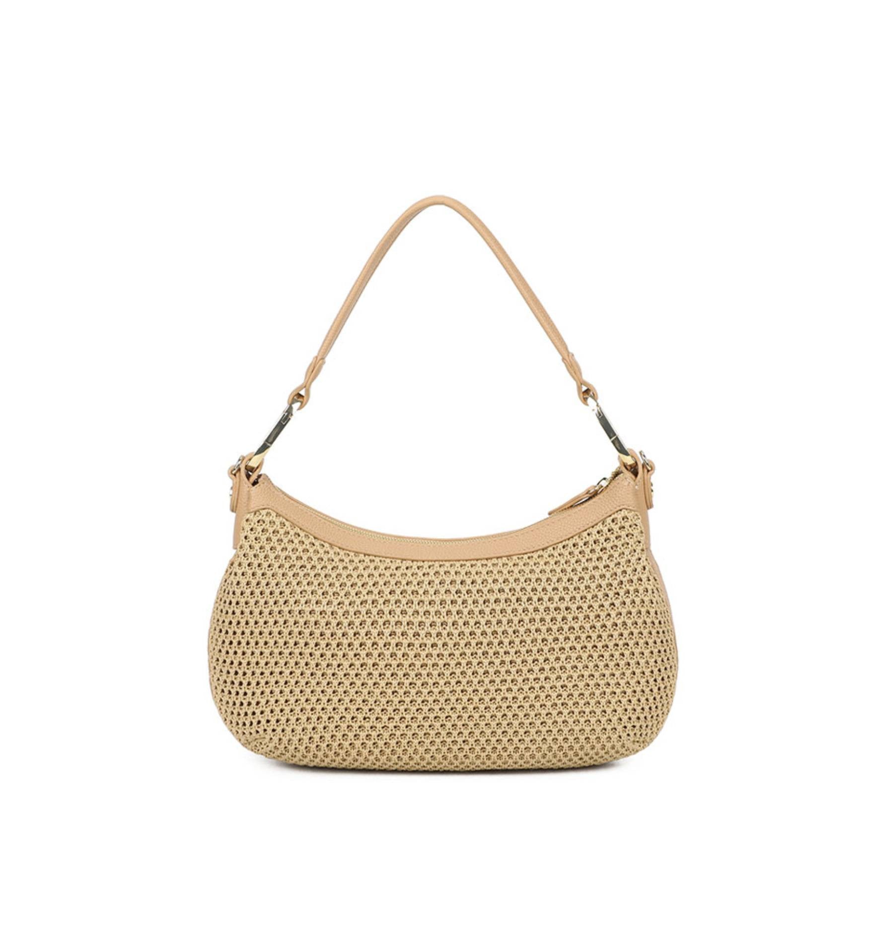 Borsa hobo con tracolla Braccialini Beth tricot biscotto BS26BR35 B18872