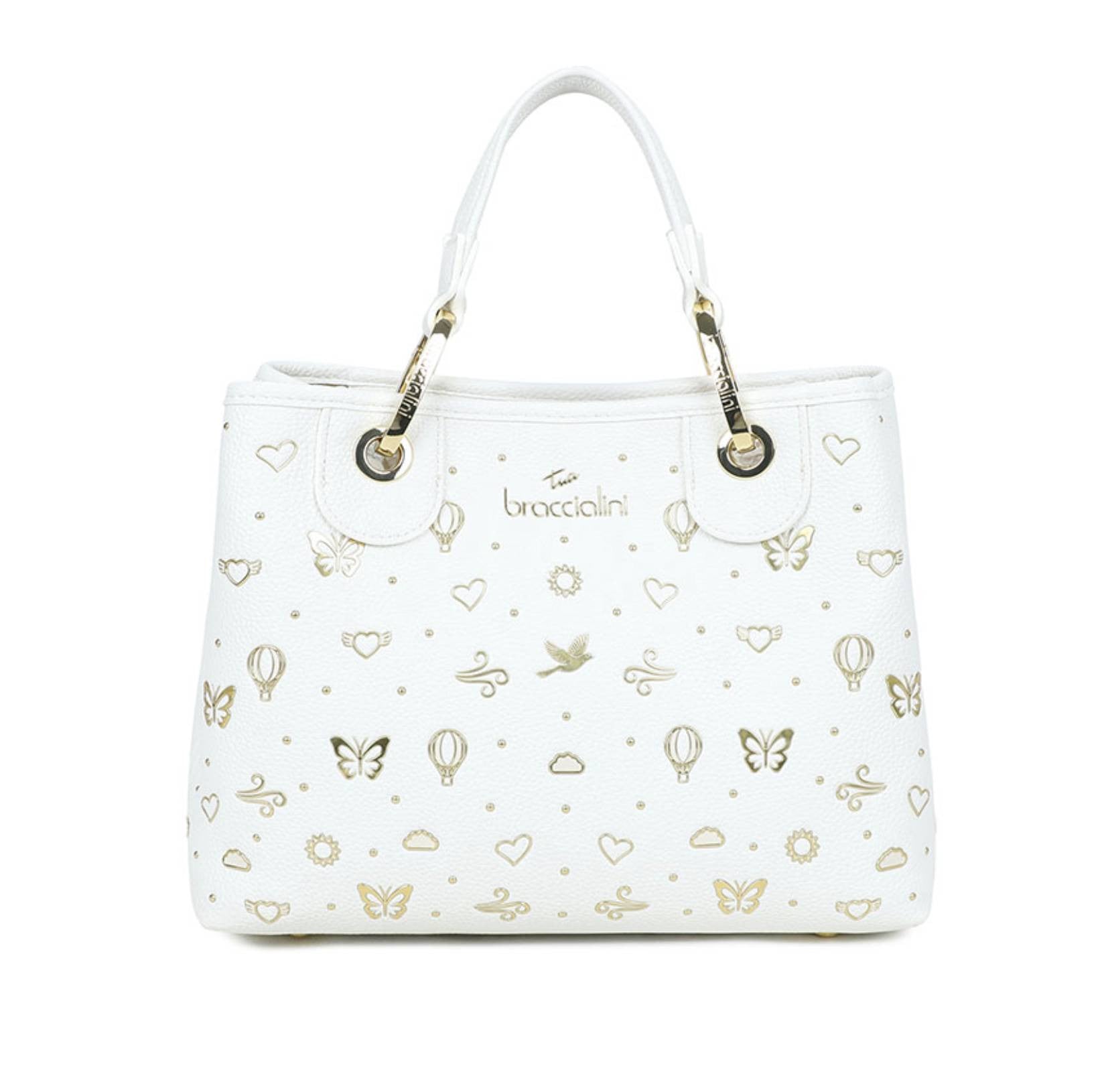 Borsa a mano/ tracolla Braccialini Beth strass bianco BS26BR38 B18881