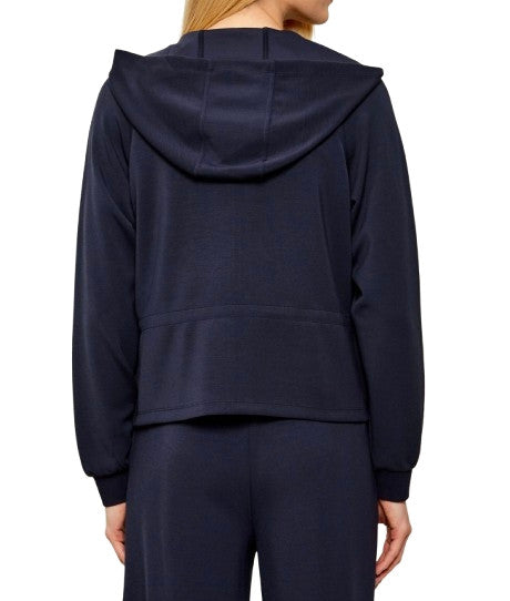 Felpa aperta donna Liu Jo con zip night blu sky ES26LJ44 TA6076 JS869 93924