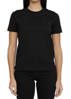 T-shirt donna Versace Jeans Couture nero ES25VE11 78HAHS04