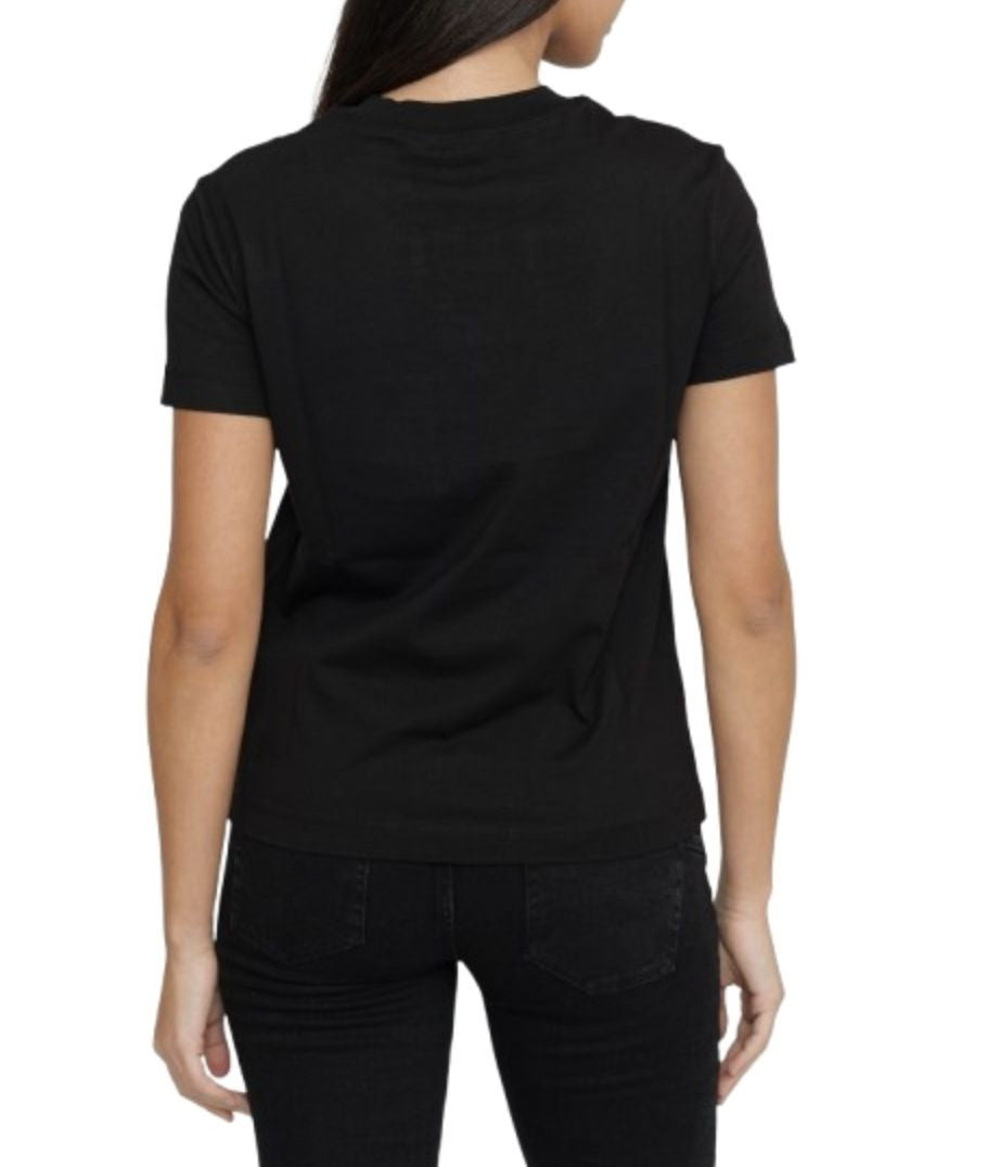T-shirt donna Versace Jeans Couture nero ES25VE11 78HAHS04