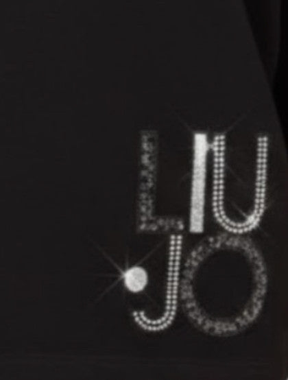 T-shirt donna Liu Jo nero/liu jo mix ES26LJ50 VA6173 JS003 P9500