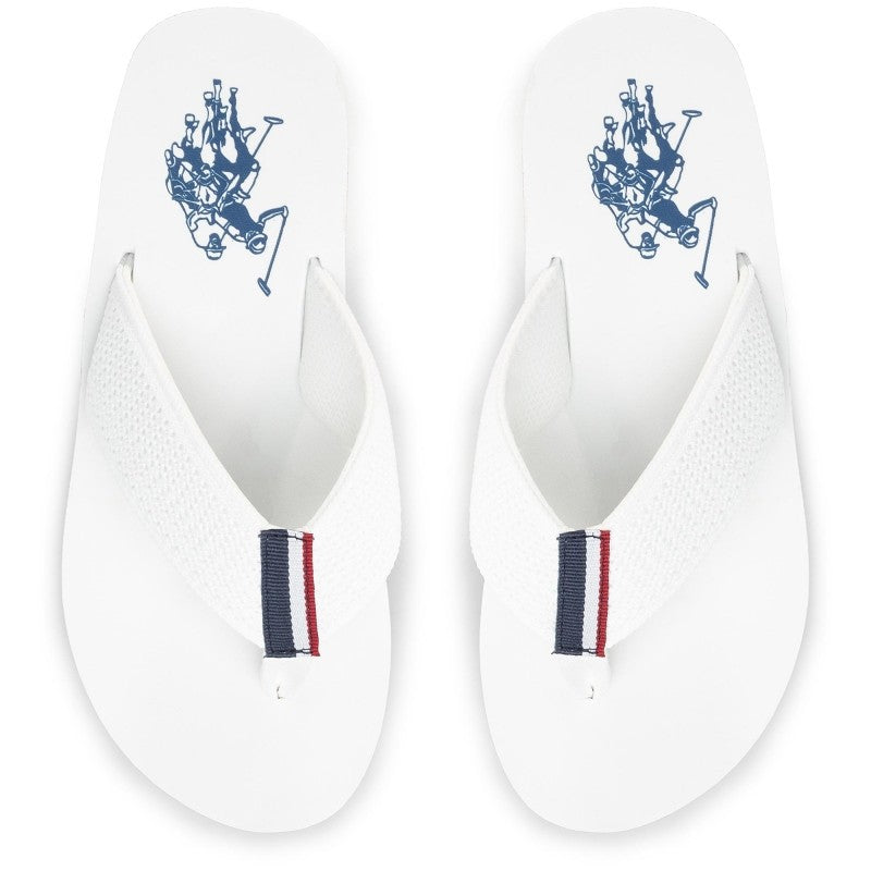 Ciabatta uomo US Polo Nettuno infradito in tessuto/ gomma bianco US21UP51 HANK4103S0