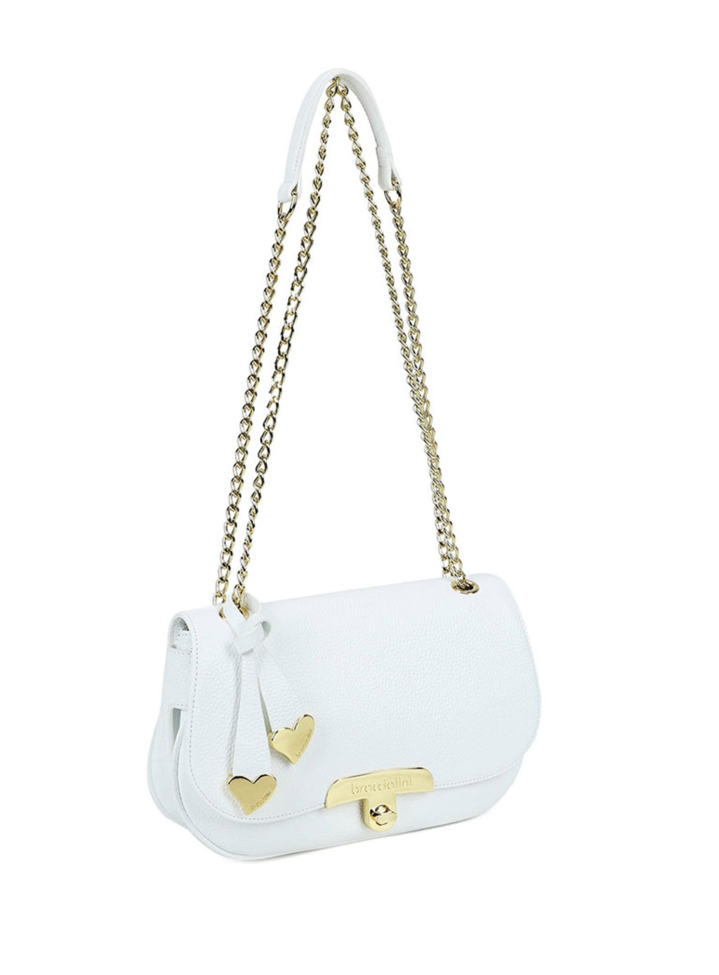 Borsa donna a spalla/tracolla Braccialini Michelle bianco BS26BR39 B19011