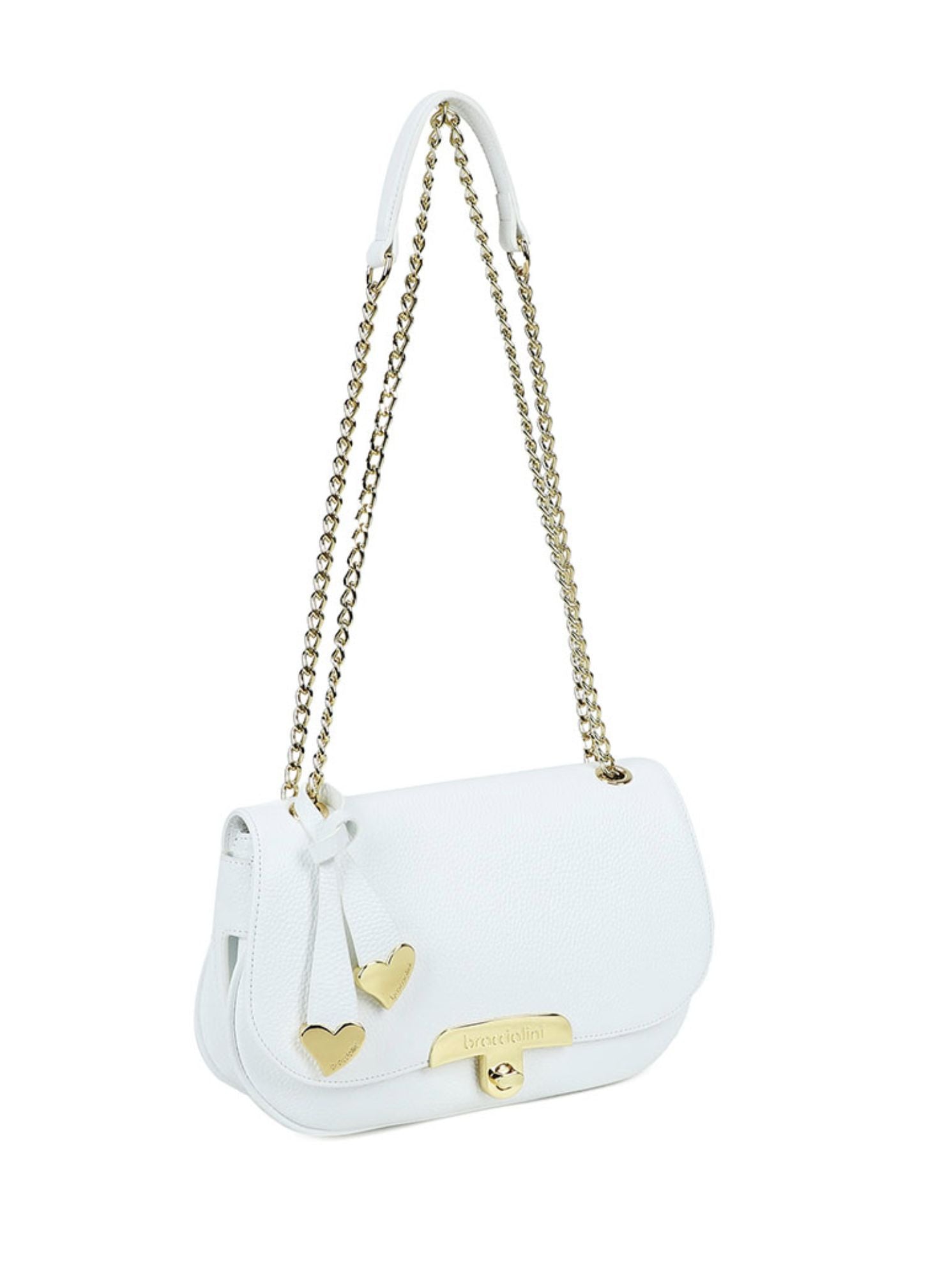 Borsa donna a spalla/tracolla Braccialini Michelle bianco BS26BR39 B19011