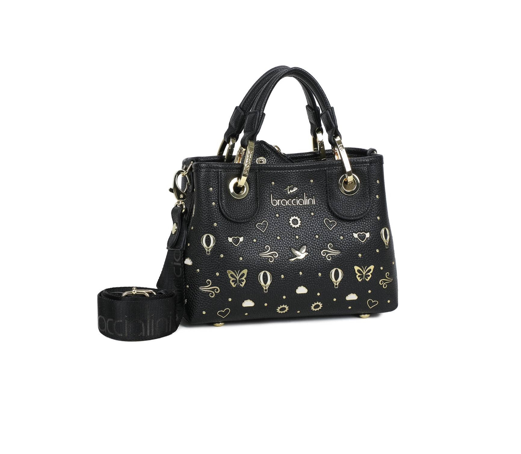 Borsa a mano/tracolla Braccialini Beth strass nero BS26BR40 B18883
