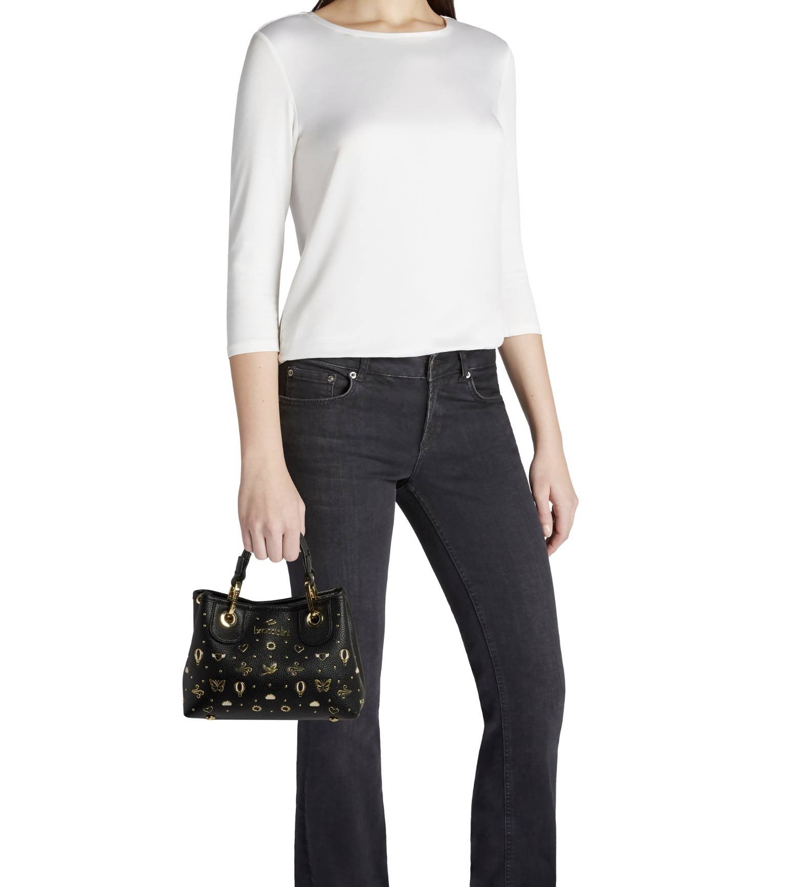 Borsa a mano/tracolla Braccialini Beth strass nero BS26BR40 B18883