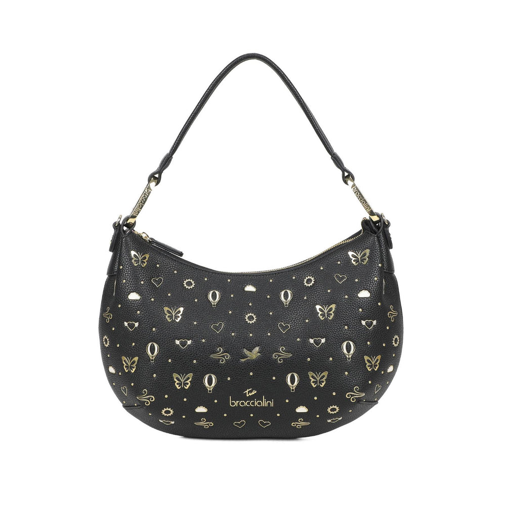 Borsa a spalla/tracolla Braccialini Beth strass nero BS26BR46 B18882
