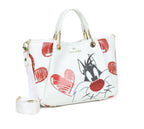 Borsa a mano/tracolla Braccialini Amy Looney tunes bianco BS26BR43 LT267