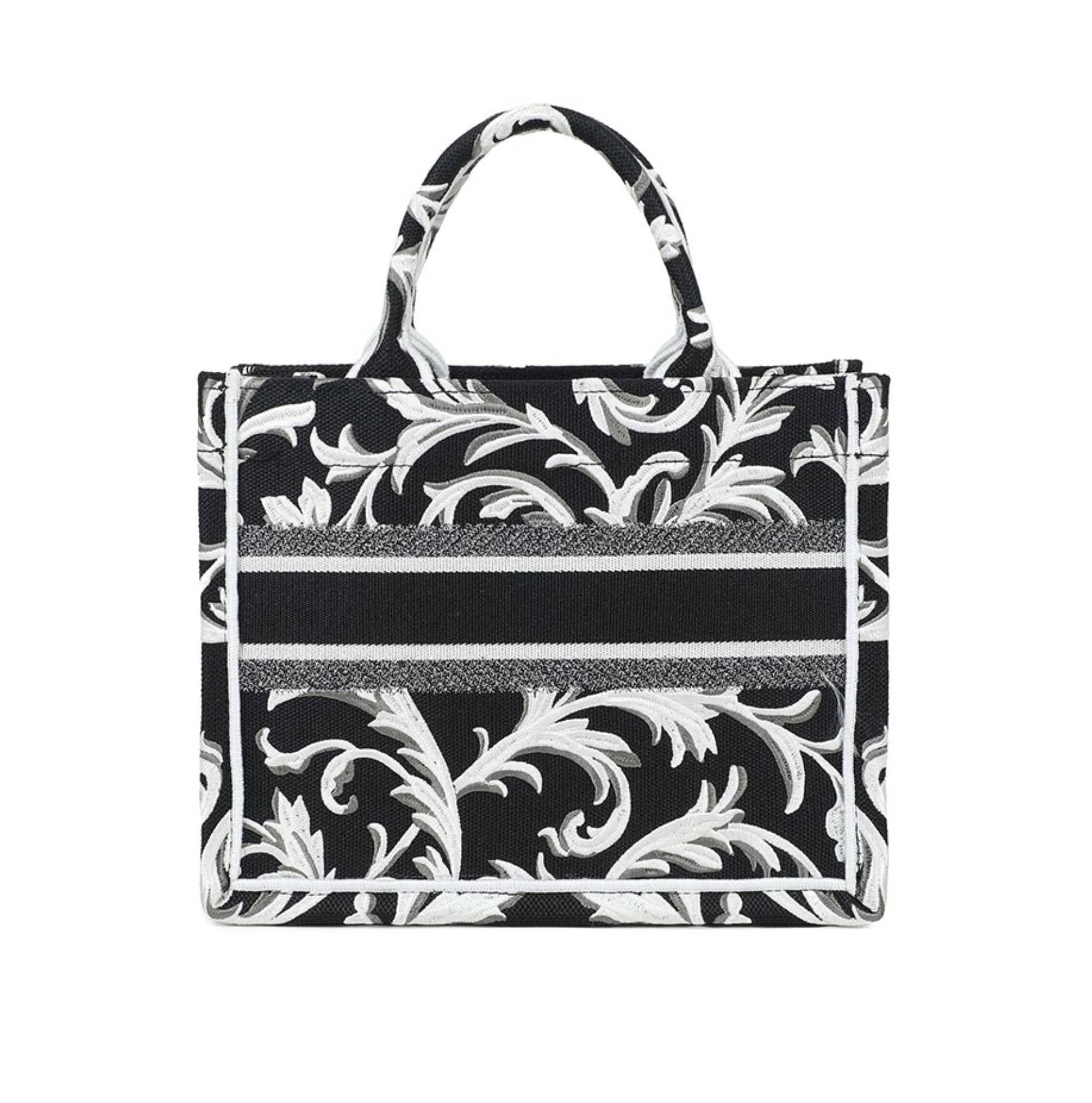 Borsa a mano Braccialini Queen tote small ramage nero BS26BR45 B18920