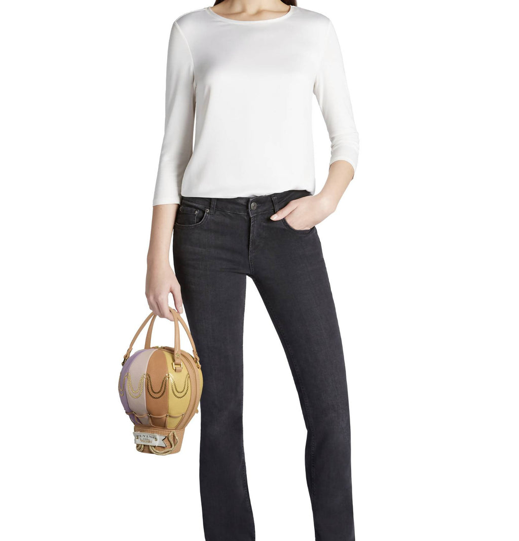 Borsa donna Braccialini a mano/ tracolla Temini pelle multicolore BS26BR44 B19042