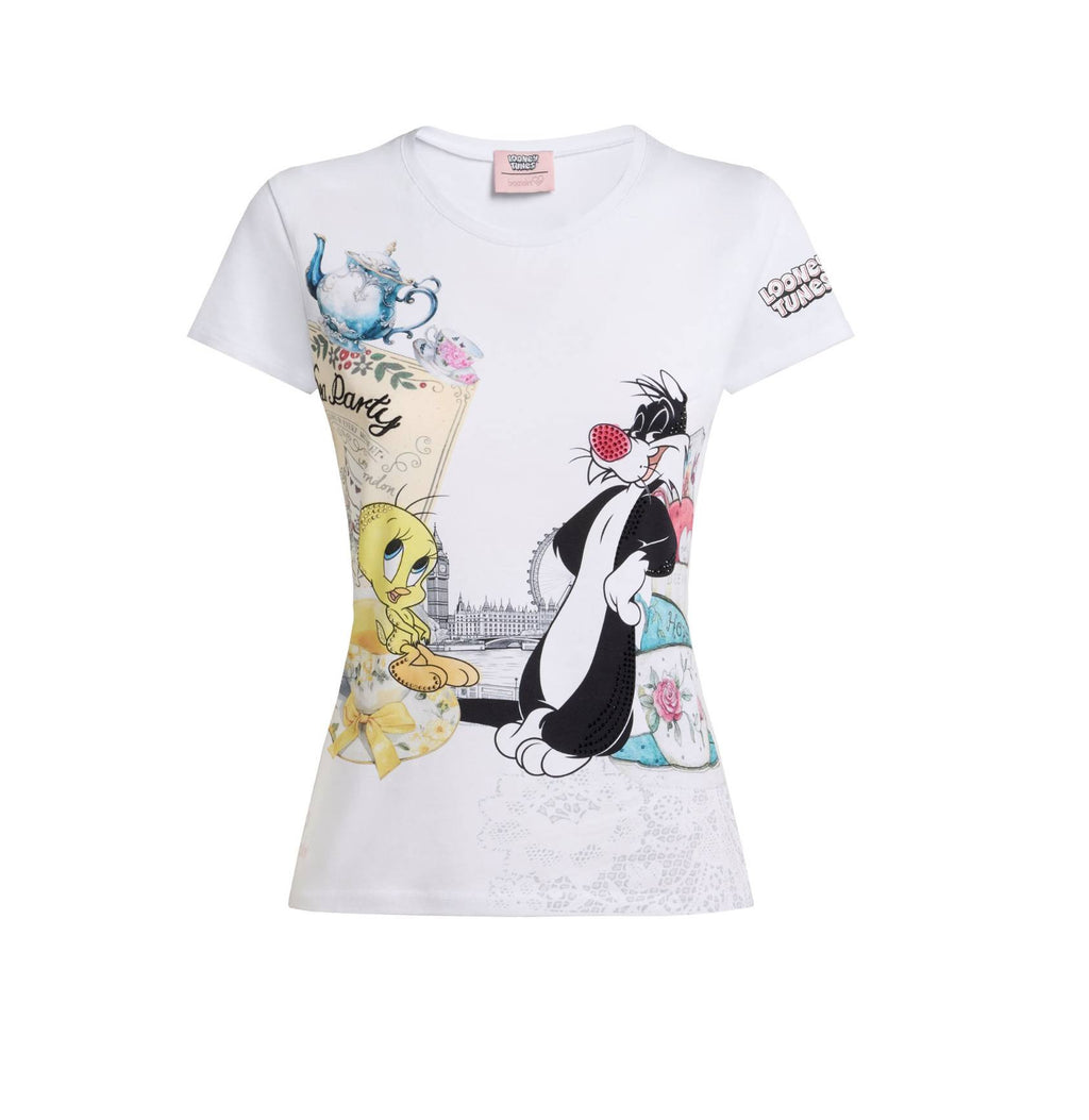 T-shirt donna Braccialini bianco ES26BR01 LTTOP24