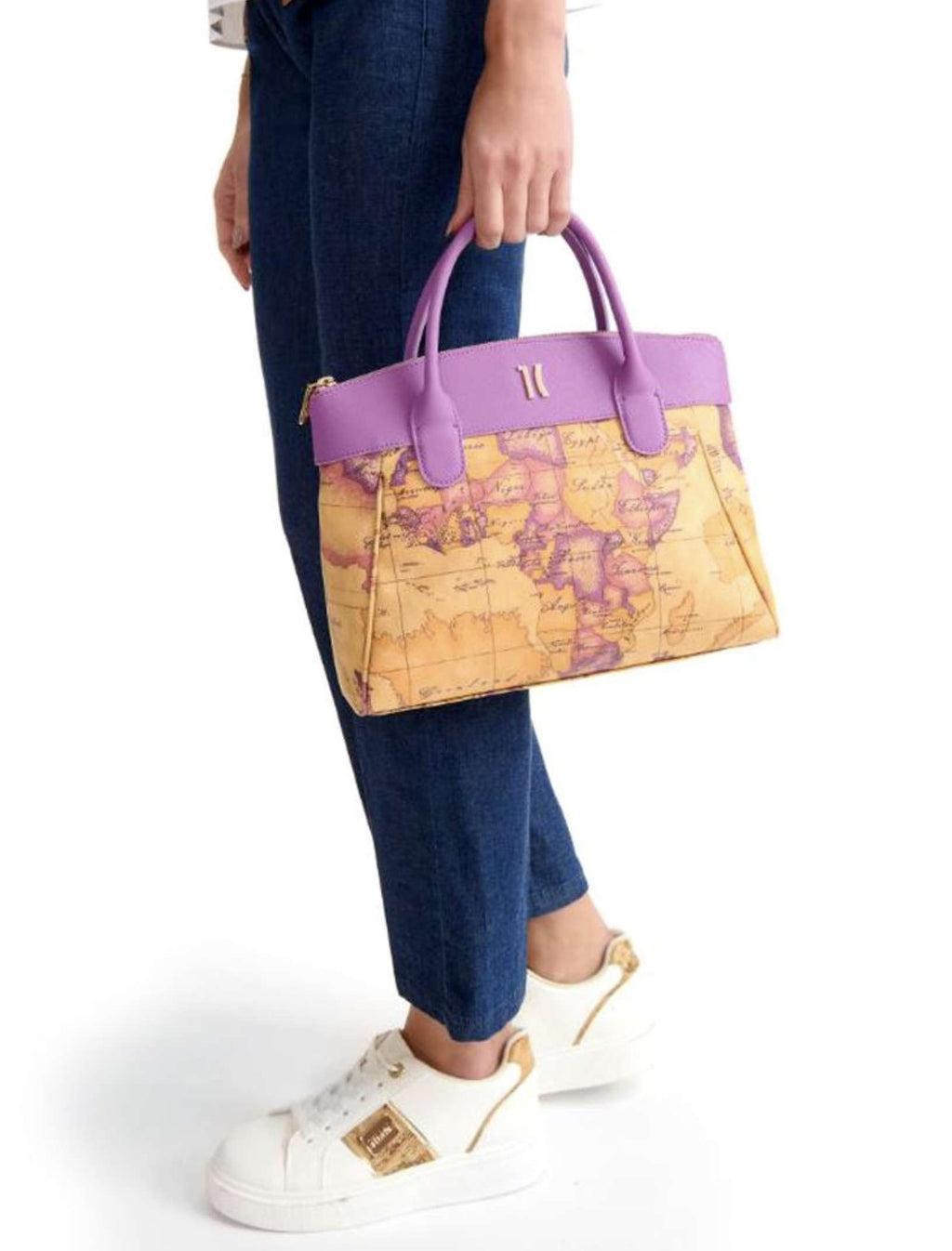 Borsa a mano con tracolla Alviero Martini 1A Classe Geo purple bouganville BS26PC19 LE75 9921
