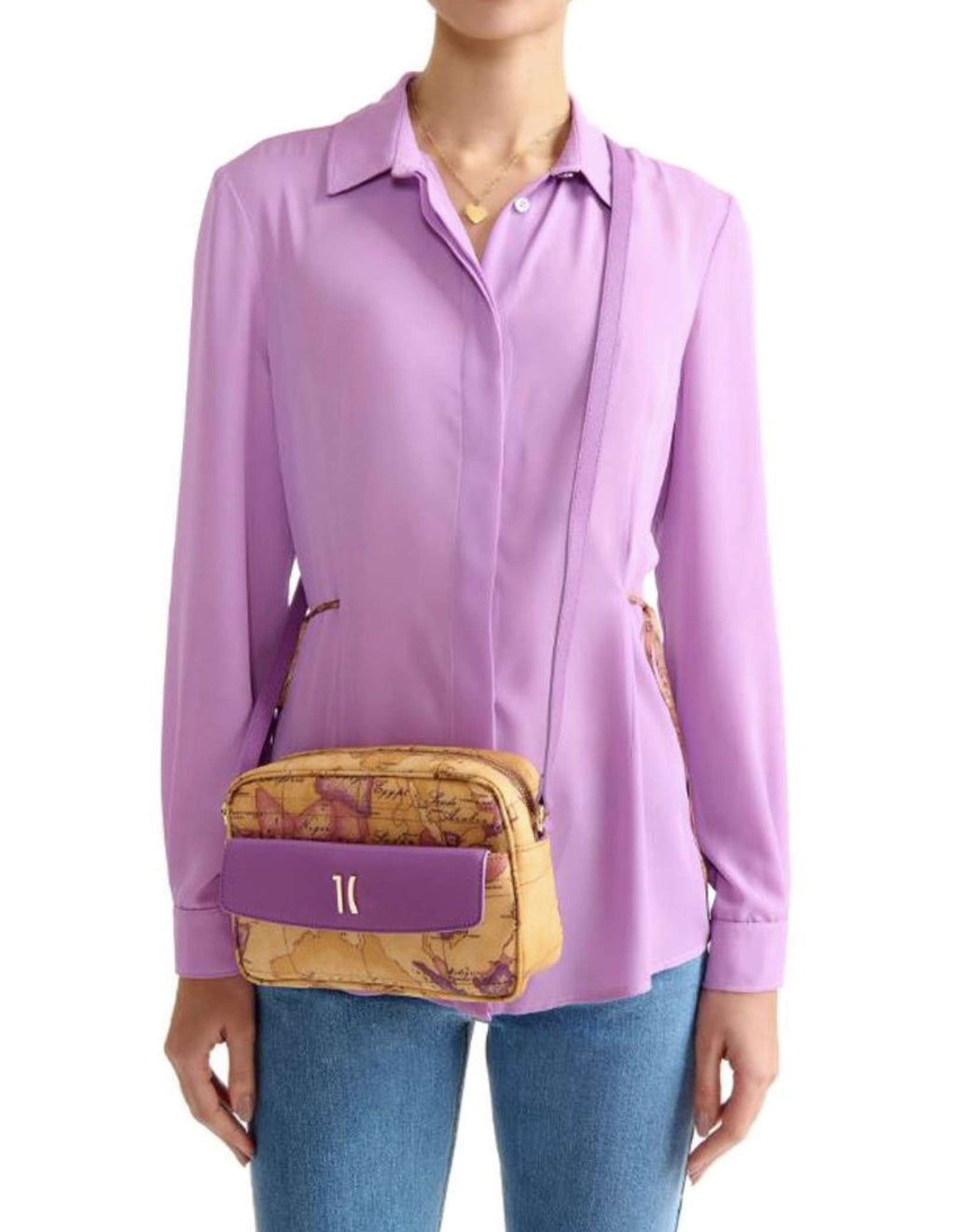 Borsa a tracolla Alviero Martini 1A Classe Geo purple bouganville BS26PC21 LE76 9921