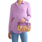 Borsa a mano con tracolla Alviero Martini 1A Classe Geo purple bouganville BS26PC30 LE74 9921