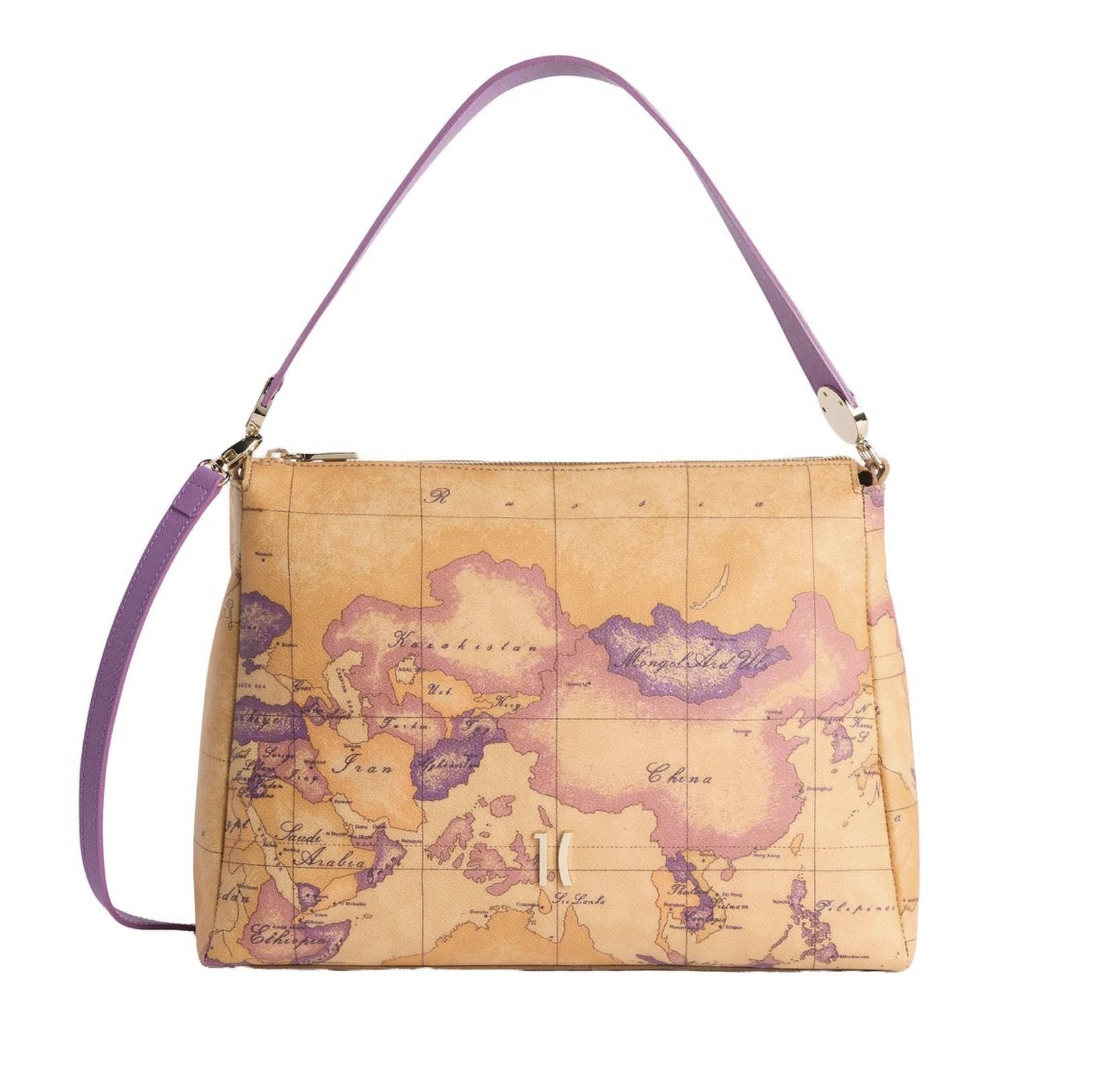 Borsa a spalla con tracolla Alviero Martini 1A Classe Geo purple bouganville BS26PC36 L LF06 N921