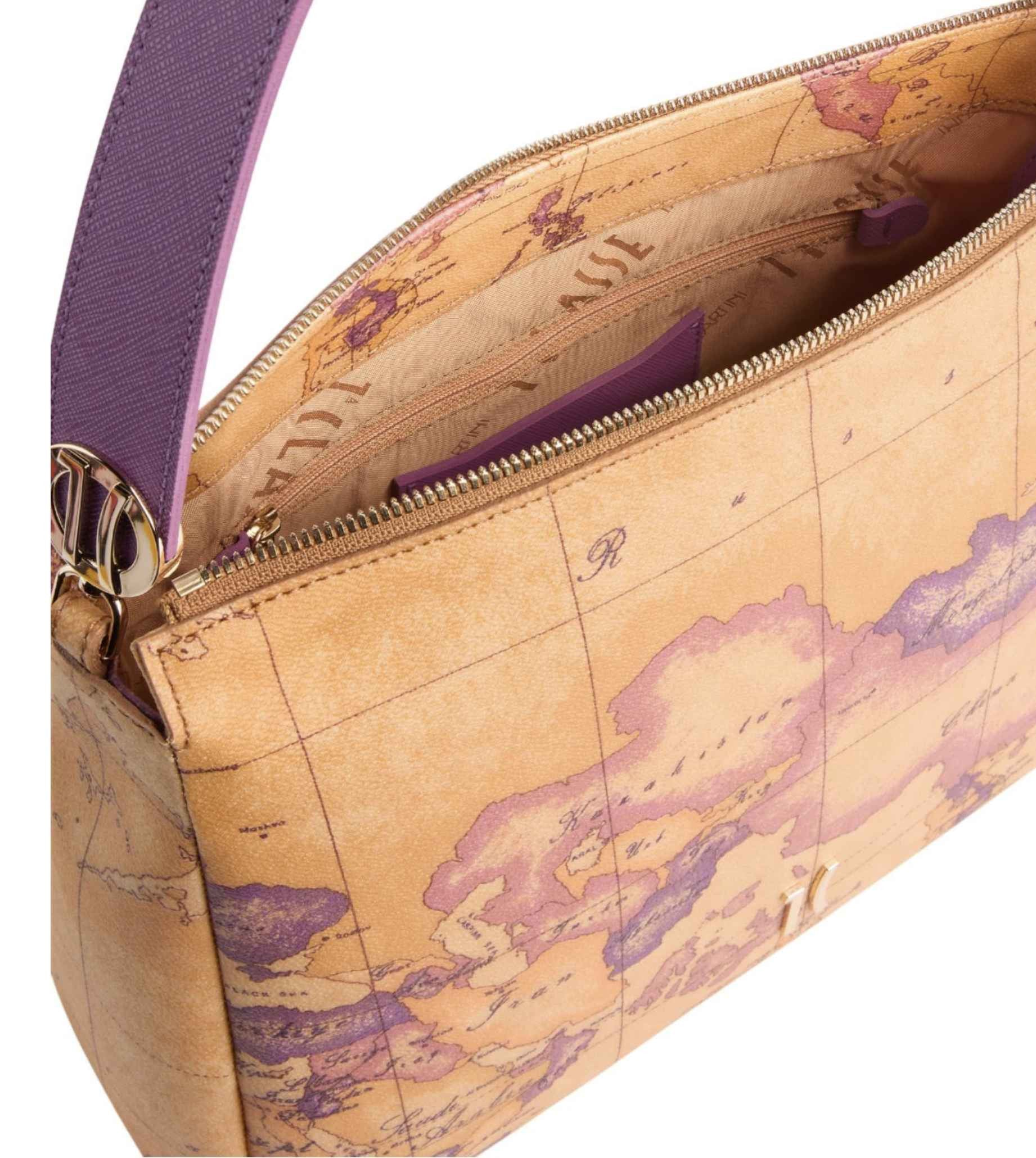 Borsa a spalla con tracolla Alviero Martini 1A Classe Geo purple bouganville BS26PC36 L LF06 N921