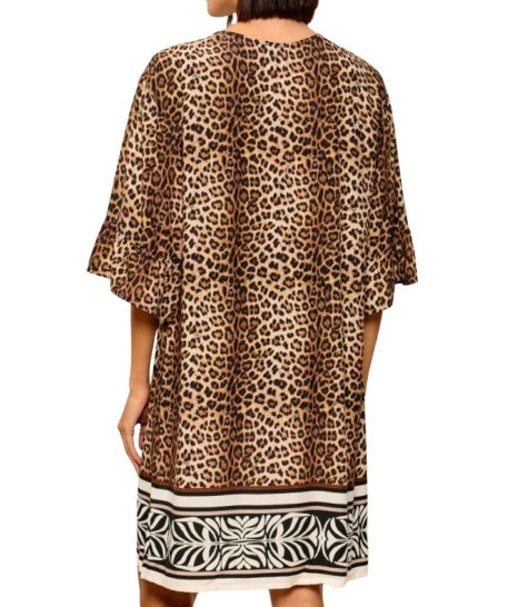 Abito corto donna Liu Jo kaftano animalier ES26LJ41 VA6054 TS123 V9789