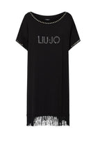 Abito corto donna Liu Jo con frange nero ES26LJ42 VA6031 JS360 22222