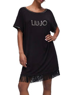 Abito corto donna Liu Jo con frange nero ES26LJ42 VA6031 JS360 22222