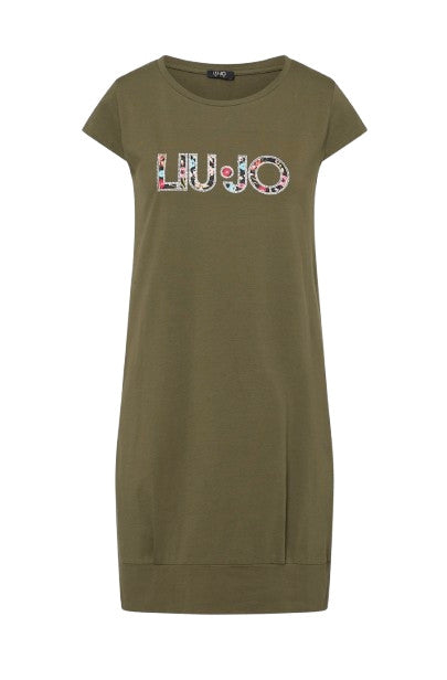Abito donna corto Liu Jo in jersey sea turtle/flower ES26LJ57 VA6212 JS003 P9761