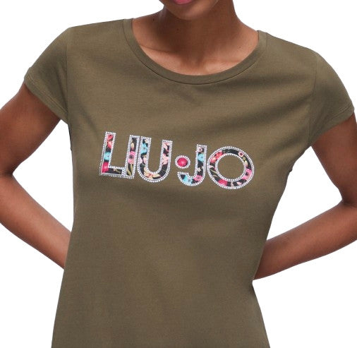Abito donna corto Liu Jo in jersey sea turtle/flower ES26LJ57 VA6212 JS003 P9761