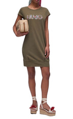 Abito donna corto Liu Jo in jersey sea turtle/flower ES26LJ57 VA6212 JS003 P9761