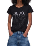 T-shirt donna Liu Jo nero/degrade ES26LJ59 VA6171 JS003 T9503