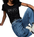 T-shirt donna Liu Jo nero/degrade ES26LJ59 VA6171 JS003 T9503