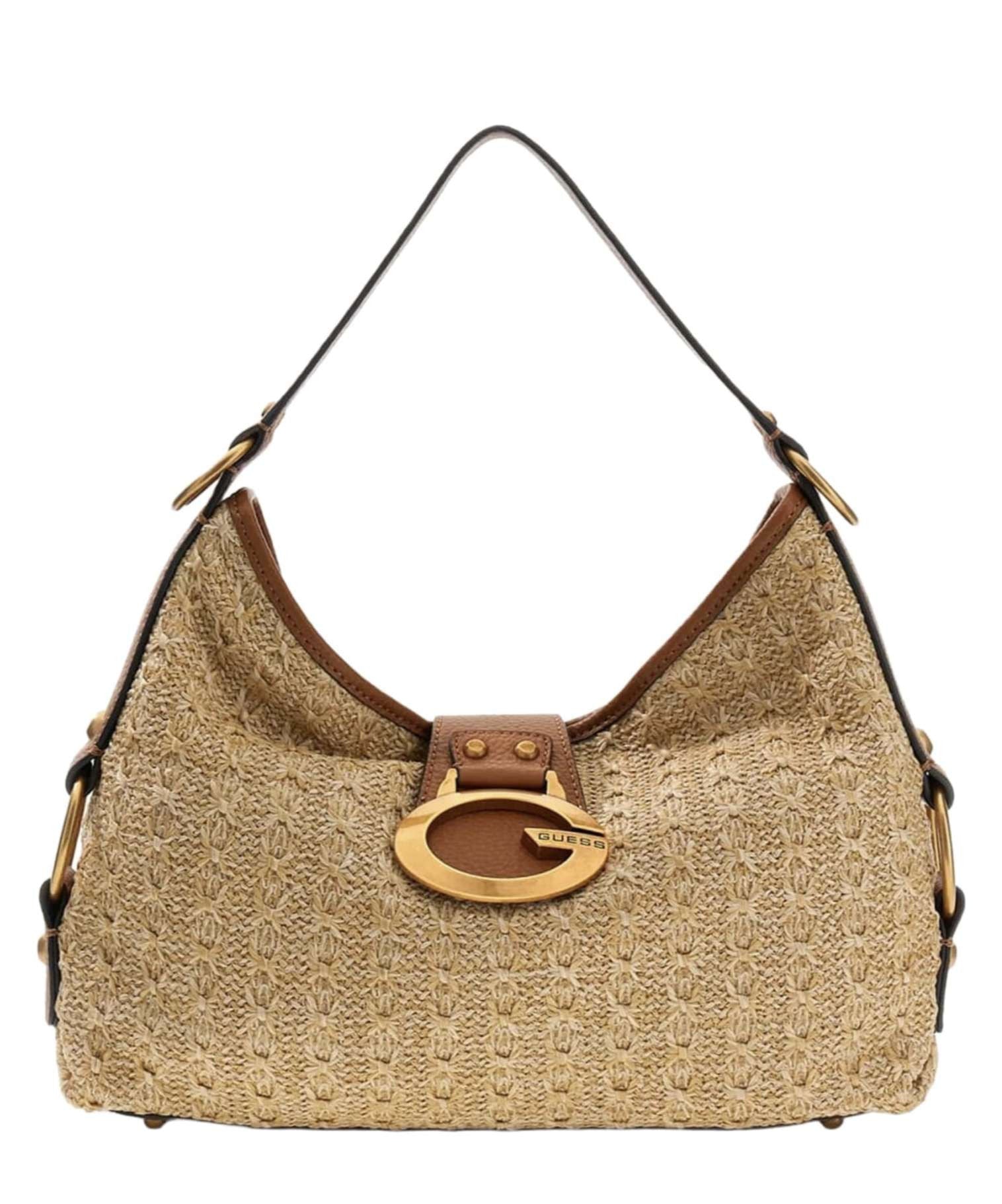 Borsa donna Guess a mano/spalla Camden natural cognac BS26GU203 RB930818