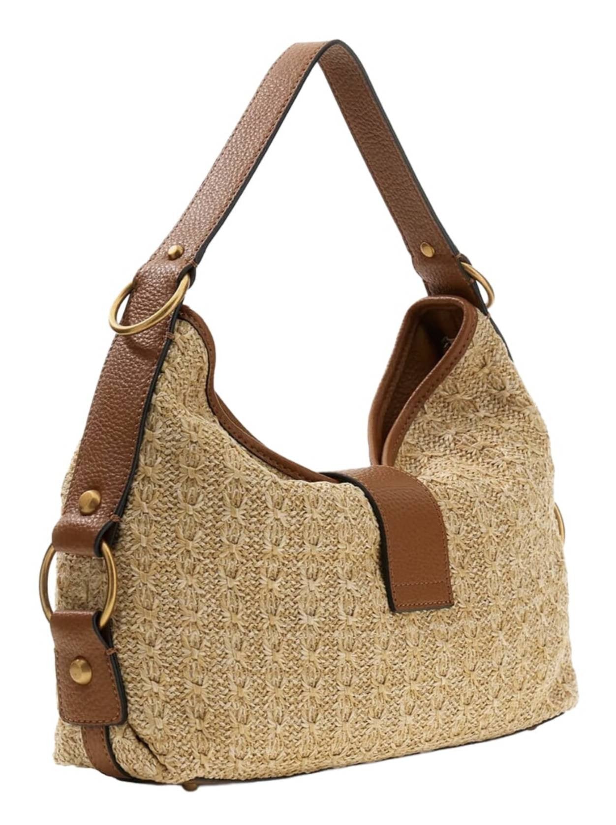Borsa donna Guess a mano/spalla Camden natural cognac BS26GU203 RB930818