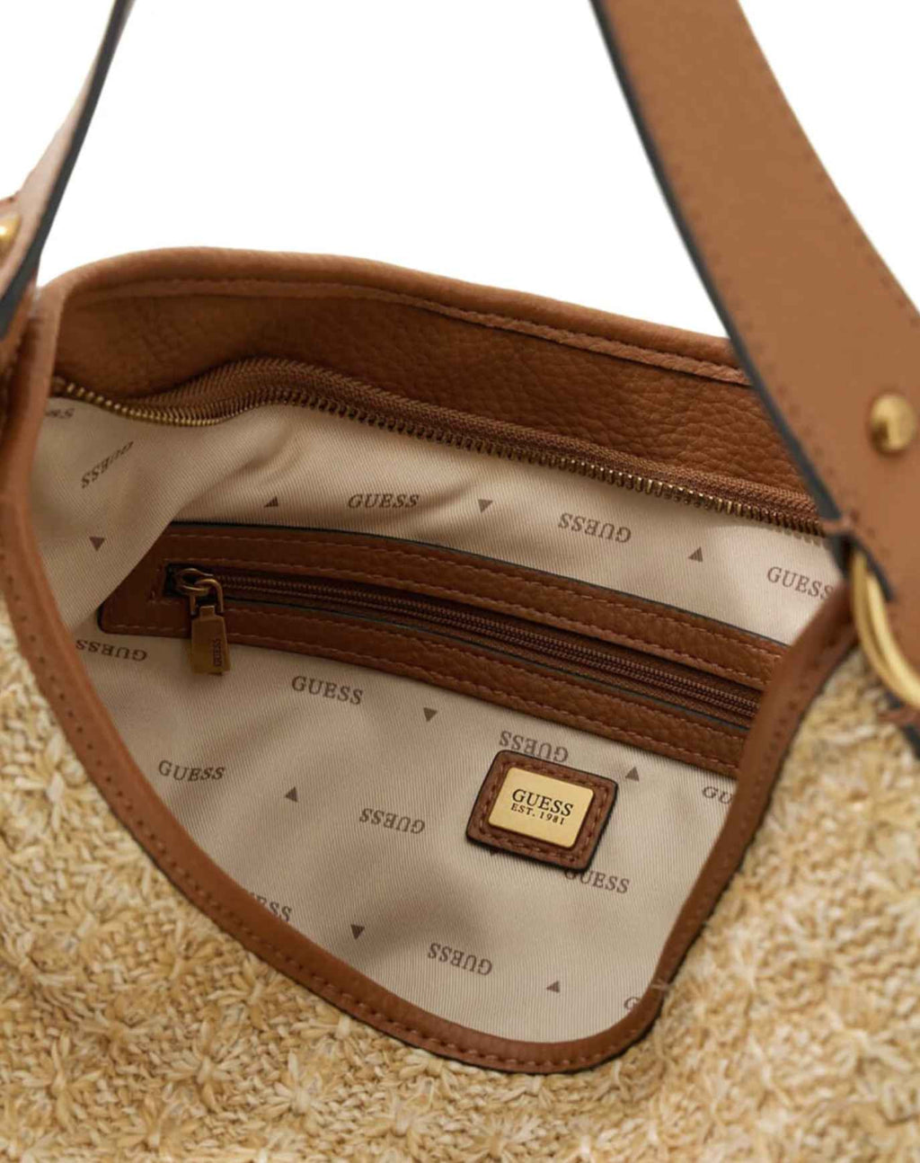 Borsa donna Guess a mano/spalla Camden natural cognac BS26GU203 RB930818