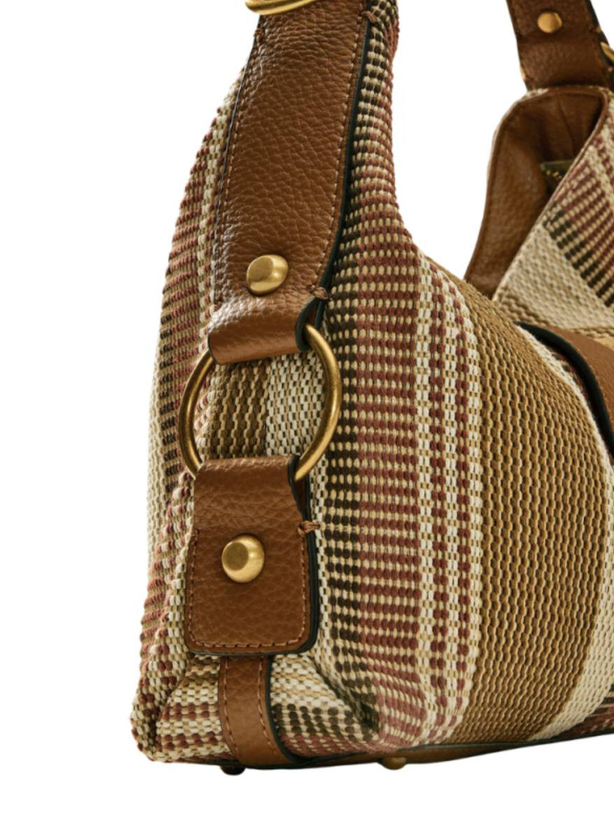 Borsa donna Guess a mano/spalla Camden cognac multicolor BS26GU204 AB930818