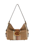 Borsa donna Guess a mano/spalla Camden mini cognac multicolor BS26GU205 AB930872