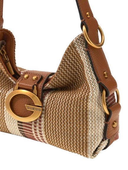 Borsa donna Guess a mano/spalla Camden mini cognac multicolor BS26GU205 AB930872