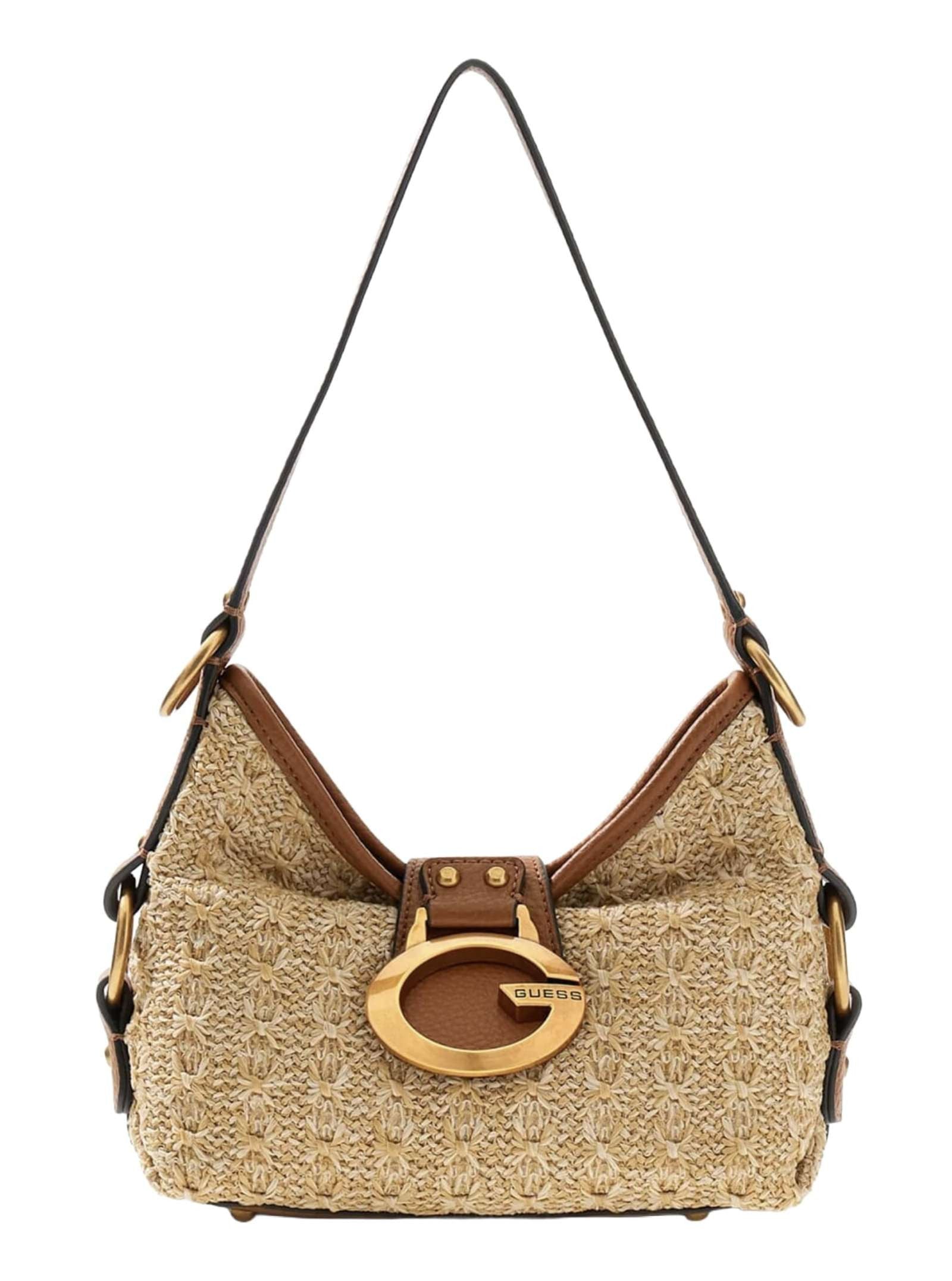 Borsa donna Guess a mano/spalla Camden mini natural cognac BS26GU206 RB930872