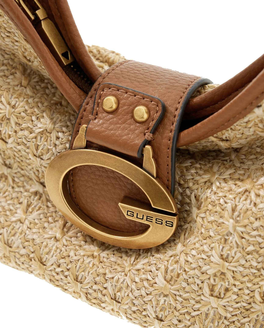 Borsa donna Guess a mano/spalla Camden mini natural cognac BS26GU206 RB930872