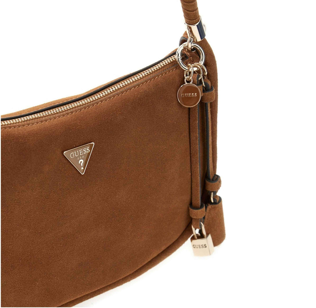 Borsa donna Guess Danya hobo scanosciata cognac BS26GU212 SG991801