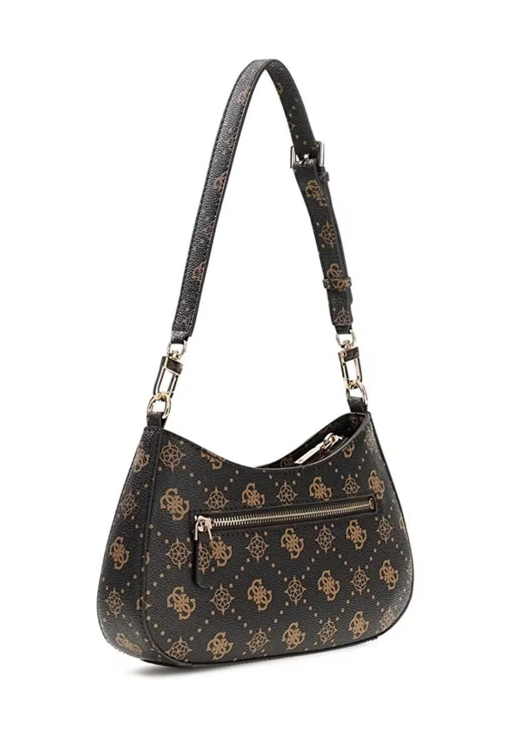 Borsa donna Guess Emelie top zip shoulder bag espresso multilogo BS26GU215 GP992818
