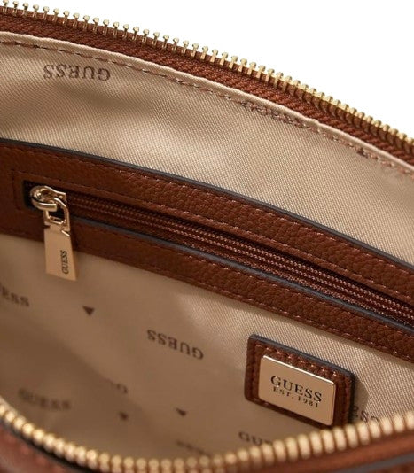 Borsa donna Guess a spalla Isola cognac BS26GU219 BG990518