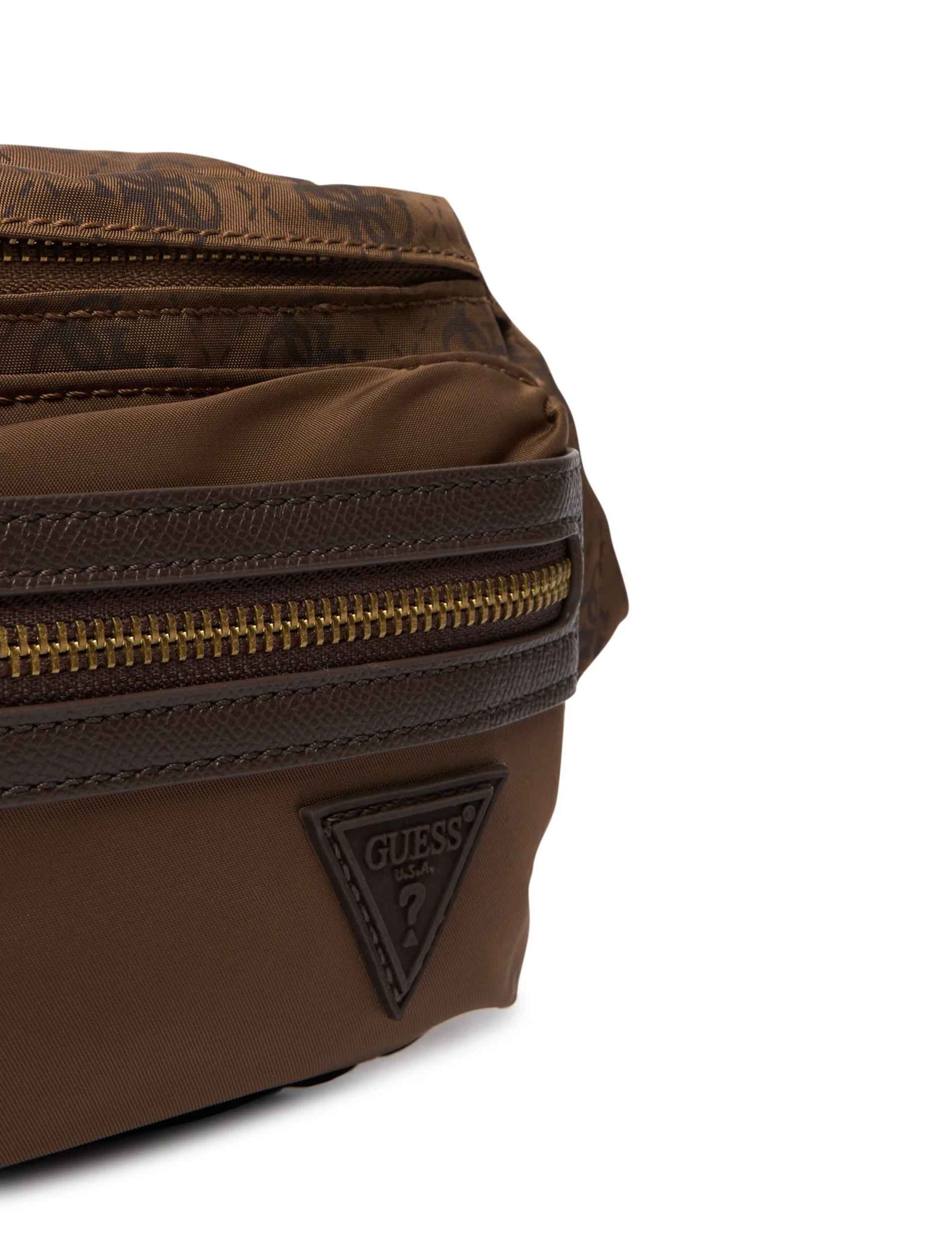 Borsa marsupio uomo Guess Berlin 4G logo marrone UBS26GU28 HMBENPP6156
