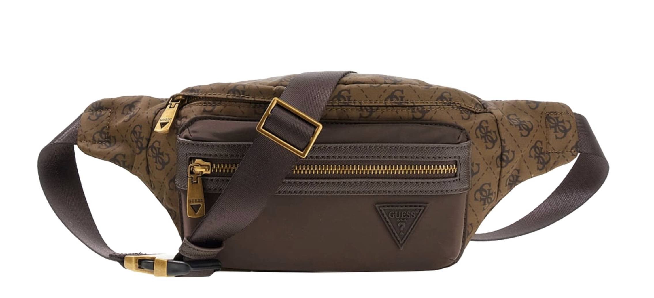 Borsa marsupio uomo Guess Berlin 4G logo marrone UBS26GU28 HMBENPP6156