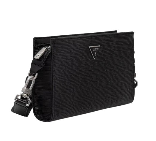 Borsa Guess tracolla uomo Milano nero UBS26GU32 HMMIPWP6257