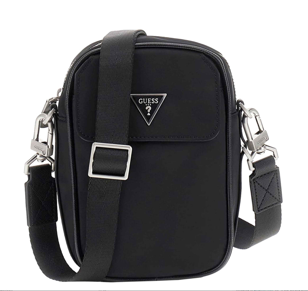 Borsa Guess tracolla uomo Milano mini nylon black UBS26GU35 HMMINYP5425